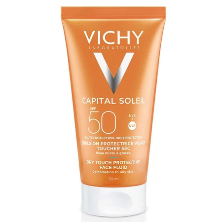 Vichy Capital Soleil Эмульсия SPF 50 Сухой эффект Анти-блеск 50 мл: цены и характеристики