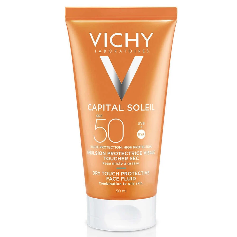 Vichy Capital Soleil Эмульсия SPF 50 Сухой эффект Анти-блеск 50 мл: цены и характеристики