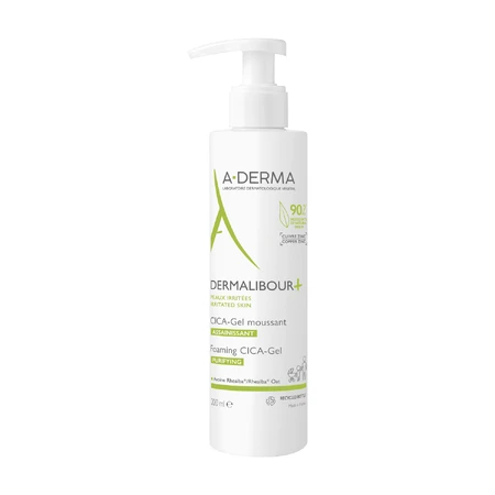 Набір A-Derma Dermalibour+ Cica, регенеруючий крем для подразненої шкіри, з першого дня, 100 мл + гель для очищення подразненої шкіри, 200 мл: ціни та характеристики