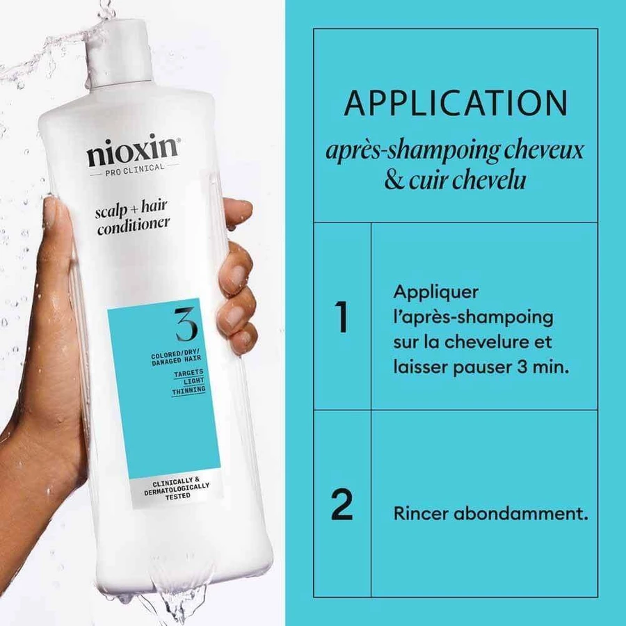 Nioxin System 3 Кондиционер для окрашенных/сухих/поврежденных волос и волос с умеренным выпадением 1 л: цены и характеристики