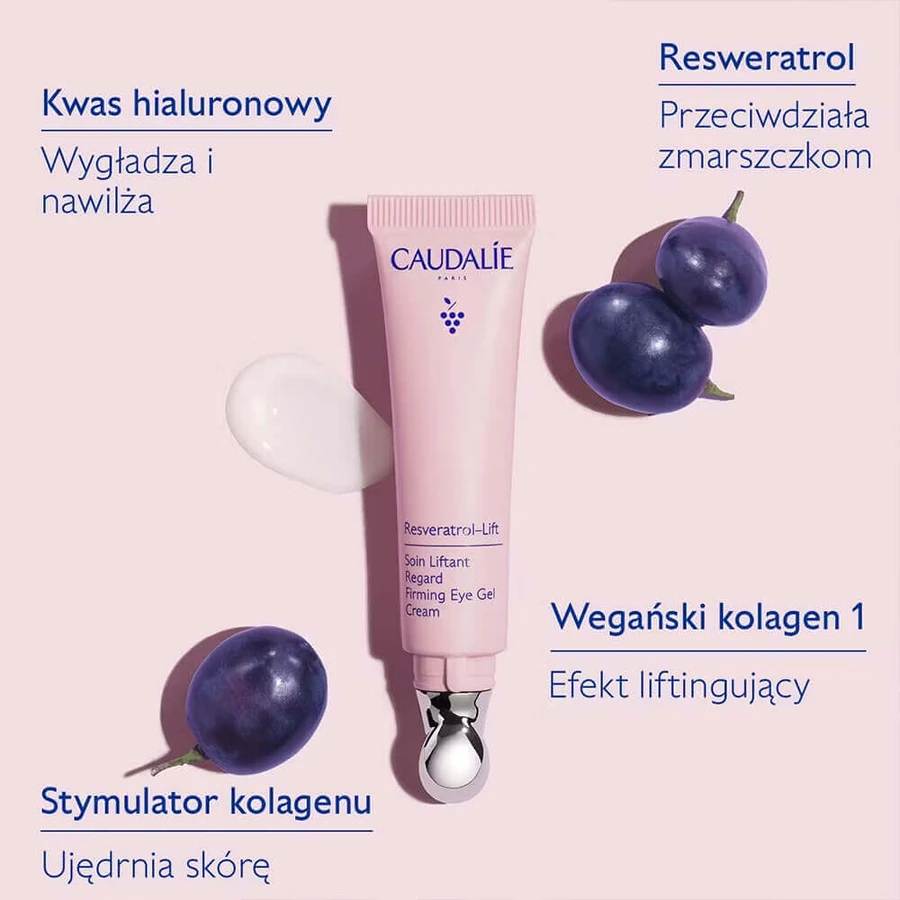 Caudalie Resveratrol-Lift, крем для підтяжки шкіри навколо очей, 15 мл: ціни та характеристики