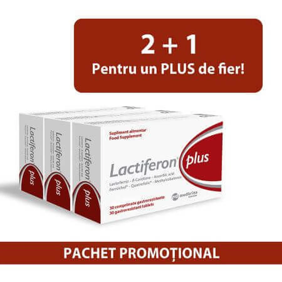 Лактиферон Плюс, упаковка, 2 + 1 штука, Meditrina Pharmaceuticals: цены и характеристики