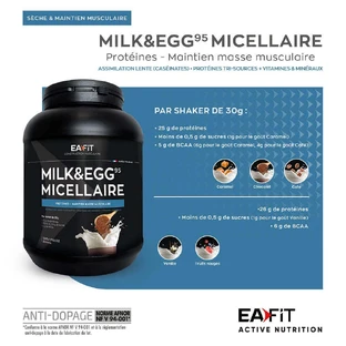 Eafit Молоко и Яйца 2.0 для развития мышц 750 гр.