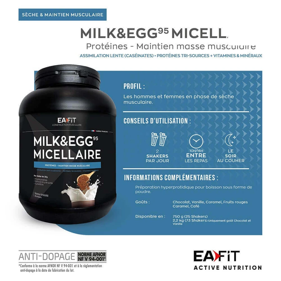 Eafit Молоко и Яйца 2.0 для развития мышц 750 гр.: цены и характеристики