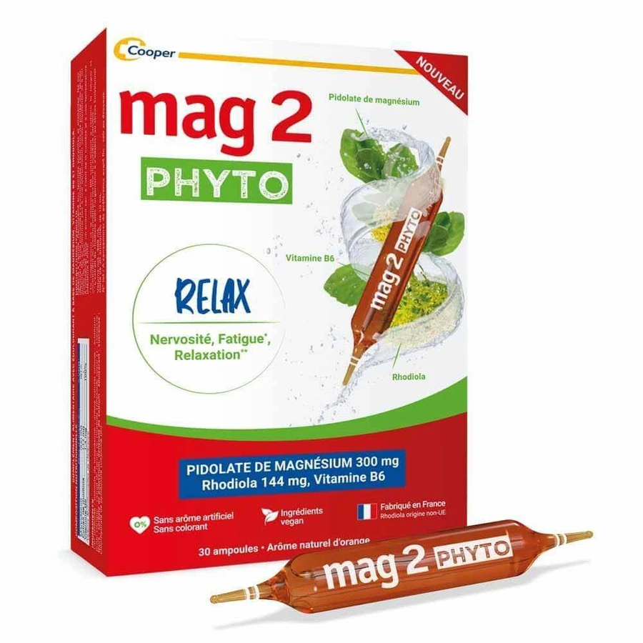 Mag 2 Phyto Relax Нервозність Втома Релаксація 30 ампул: ціни та характеристики