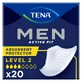 Набір Tena Men Active Fit, tălpi anatomice pentru bărbați, Nivel 2, 2 x 20 bucăți