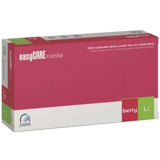EasyCare Nitrile, рукавички нітрилові, нестерильні, без пудри, малинового кольору, розмір L, 100 штук