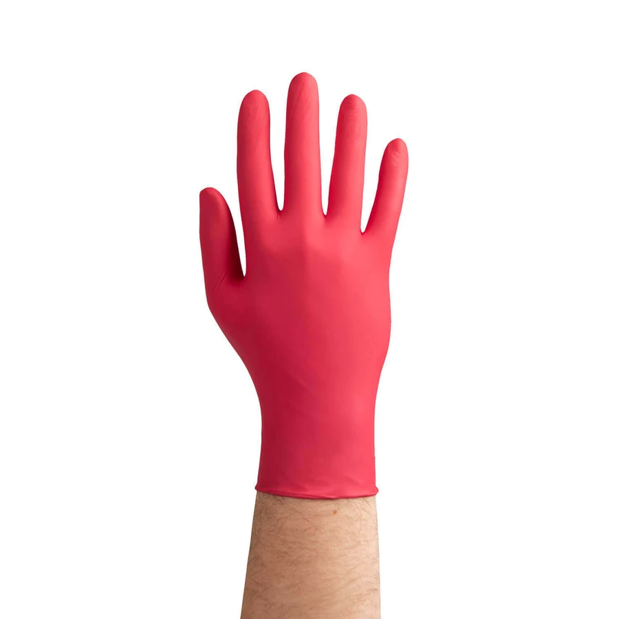 EasyCare Nitrile, рукавички нітрилові, нестерильні, без пудри, малинового кольору, розмір L, 100 штук: ціни та характеристики
