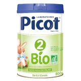 Picot 2 Органічне сухе молоко 6-12 місяців 800г