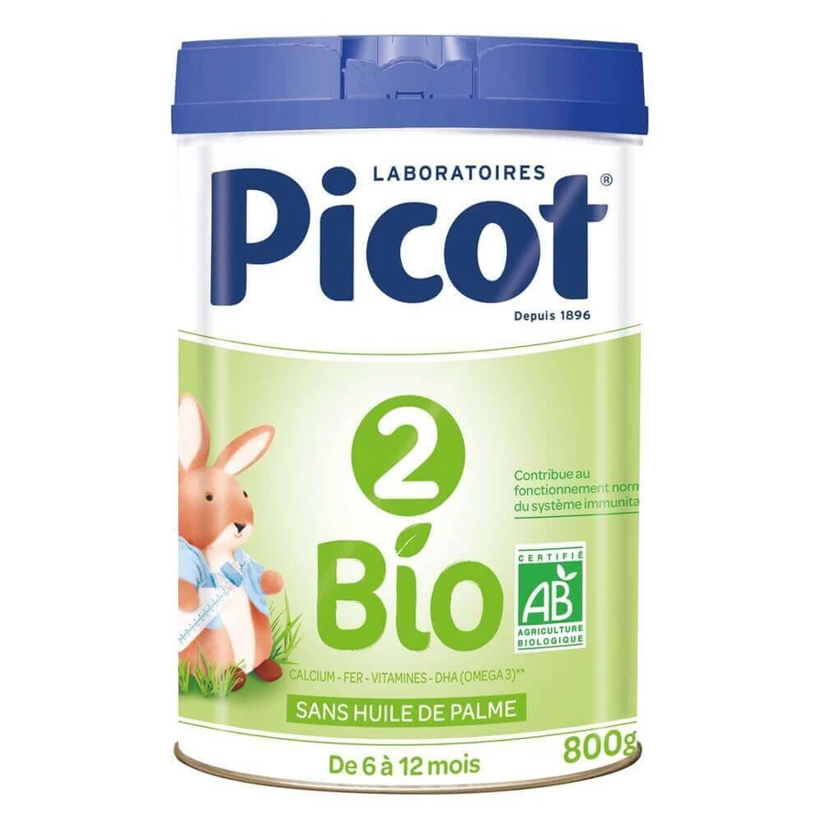 Picot 2 Органическое сухое молоко 6-12 месяцев 800 г: цены и характеристики