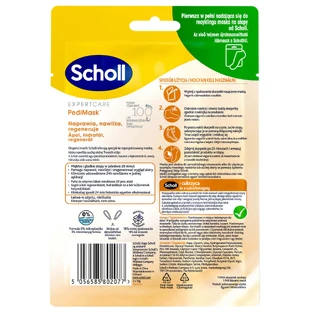 Scholl Expert Care, маска-скраб для ног с медом мануки, 1 пара