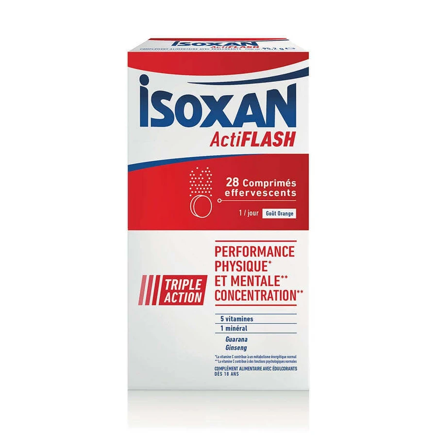Isoxan Actiflash Физическая и умственная работоспособность 28 шипучих таблеток: цены и характеристики
