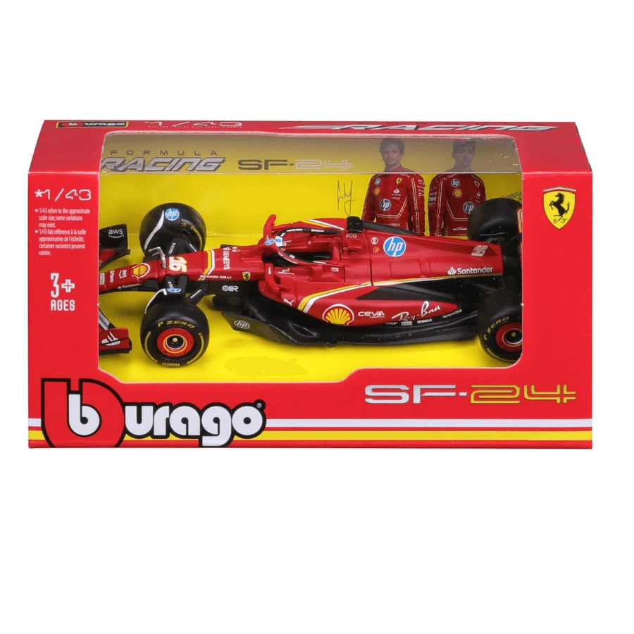 Модель Scuderia Ferrari Формула 1, від 3 років, Шарль Леклерк, 1 штука, Bburago: ціни та характеристики
