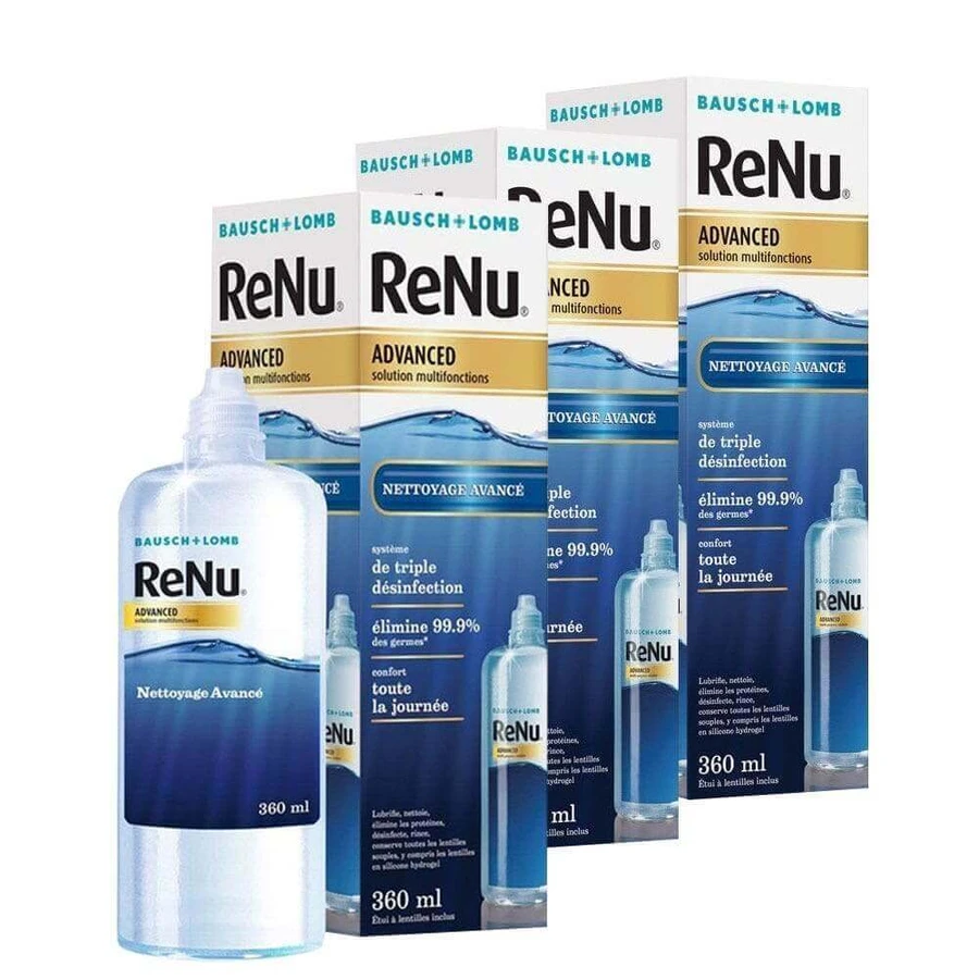 Bausch&Lomb Renu Advanced Многофункциональный раствор для мягких линз 3x360 мл: цены и характеристики