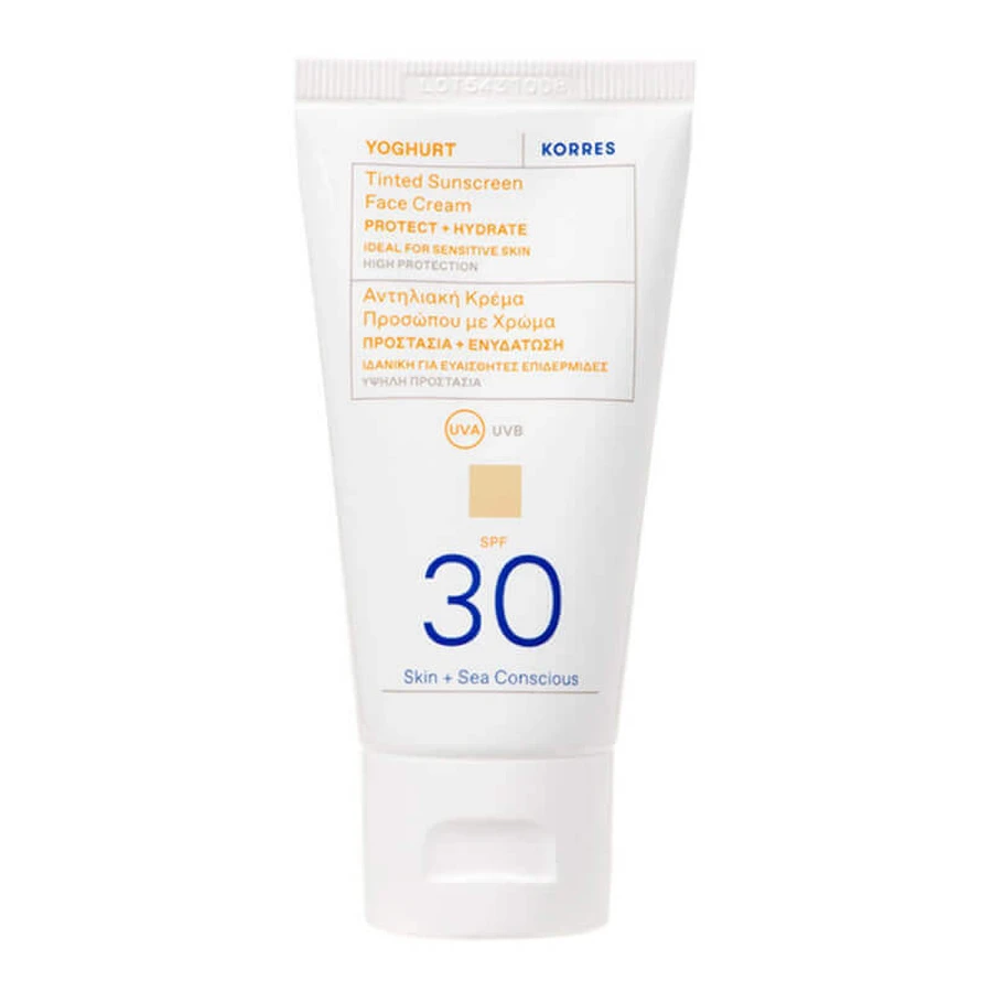 Korres Йогурт, крем для обличчя, тональний, SPF 30, 50 мл: ціни та характеристики