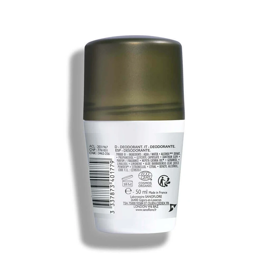 Sanoflore Дезодорант 24-часовой с органическим хлопком 50 мл: цены и характеристики
