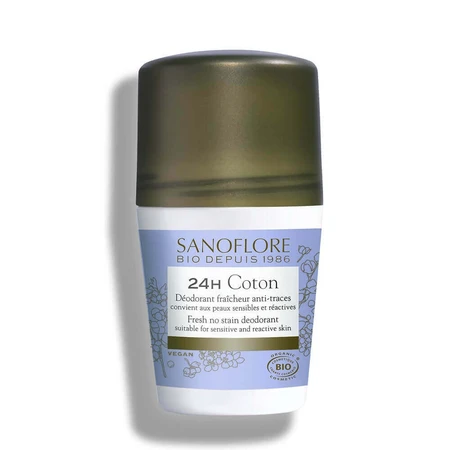 Sanoflore Дезодорант 24-часовой с органическим хлопком 50 мл: цены и характеристики