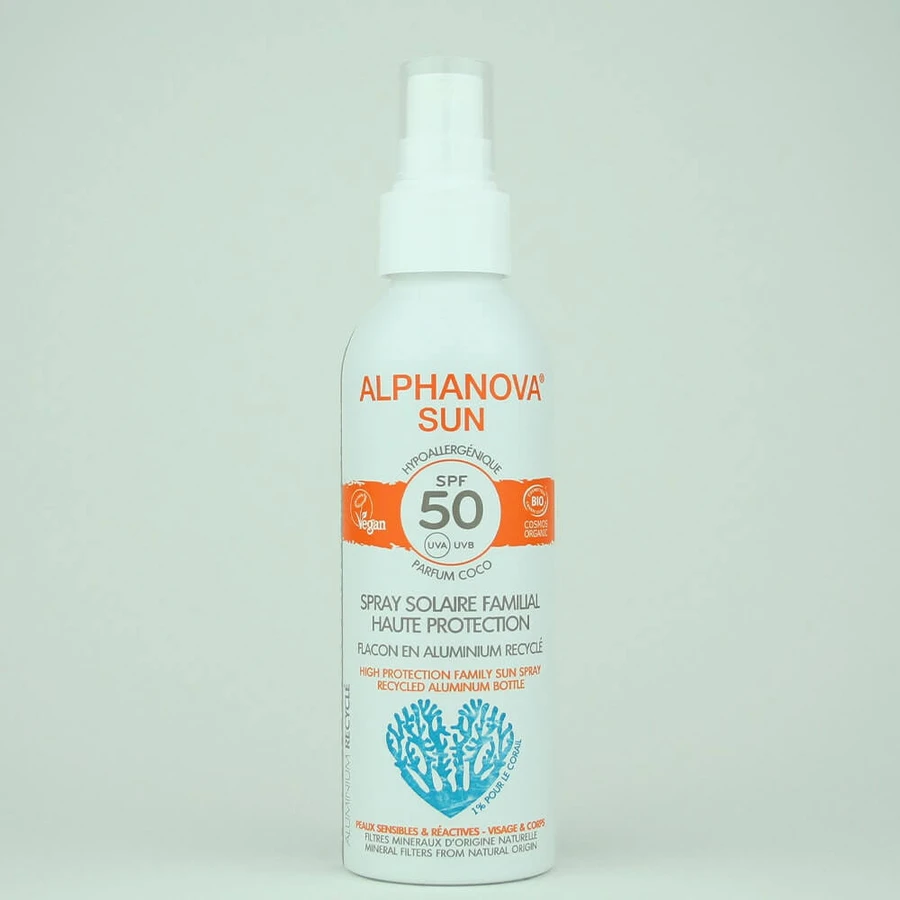Alphanova Sun Organic Family Sun Spray SPF50+ High Protection 150 гр.: цены и характеристики