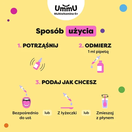 Мультивітамін UmmU, для дітей від 6 років, краплі, апельсиновий смак, 30 мл: ціни та характеристики