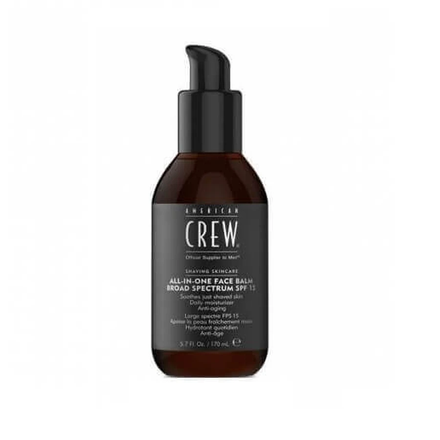 American Crew Shaving Skincare All-In-One Face Balm Заспокійливий бальзам для обличчя широкого спектру дії з SPF15, 170 мл.: ціни та характеристики