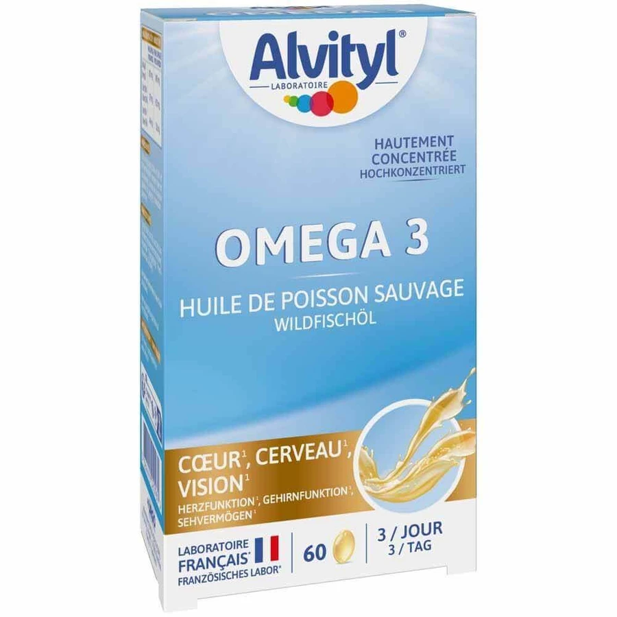 Олія дикої риби Alvityl Омега 3 60 капсул: ціни та характеристики