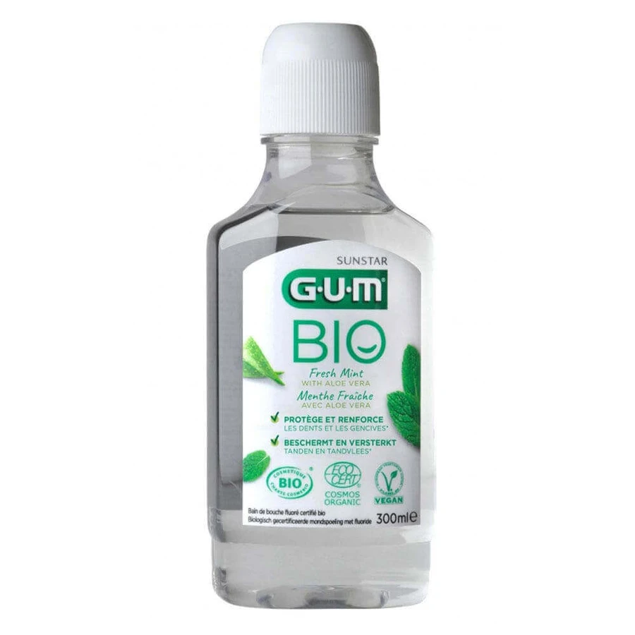Органічний ополіскувач для порожнини рота Gum Mint 300 мл: ціни та характеристики