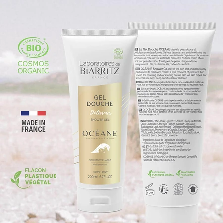 Laboratoires De Biarritz Océane Délicieux Органический гель для душа с морскими экстрактами 200 мл: цены и характеристики
