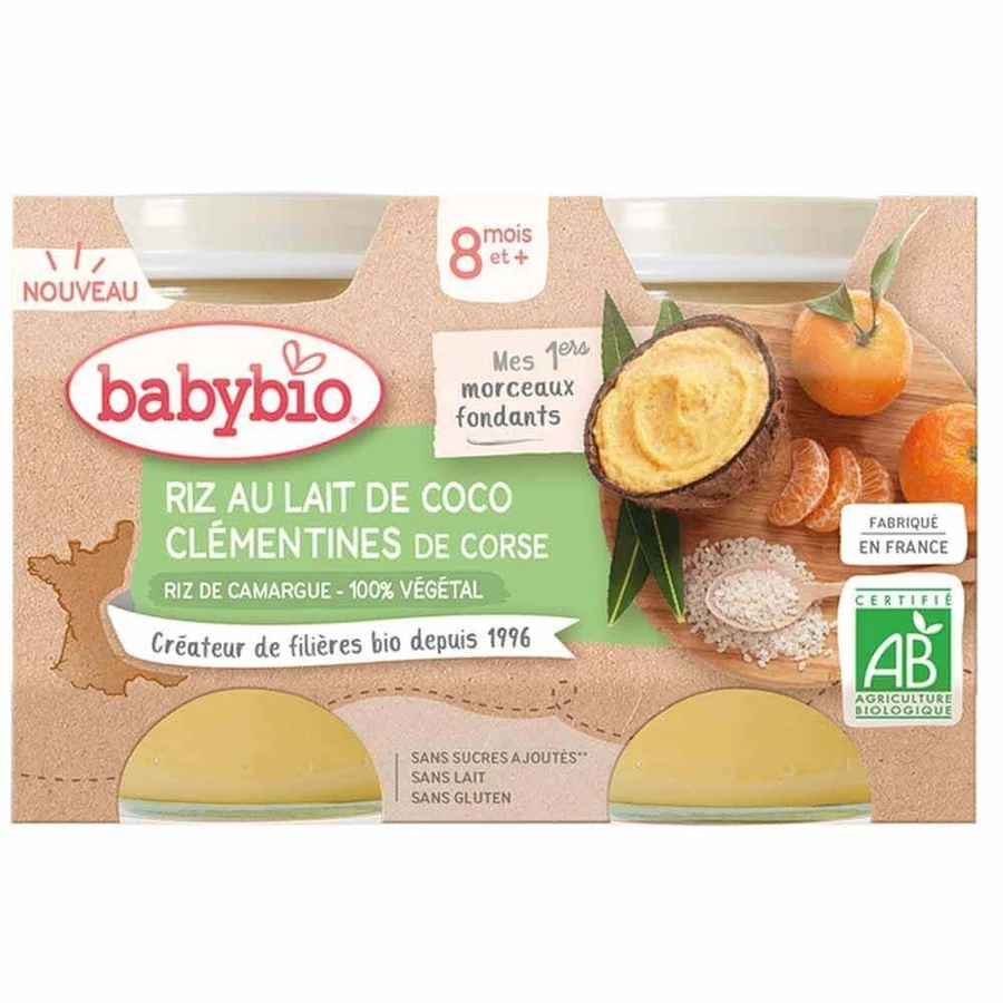 Babybio I miei primi fondants Рис с молоком С 8 месяцев 2х130г: цены и характеристики