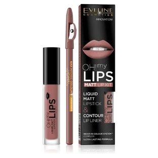 Eveline Cosmetics Oh My Lips Набор помад и лайнеров 02 Milky Chocolate
