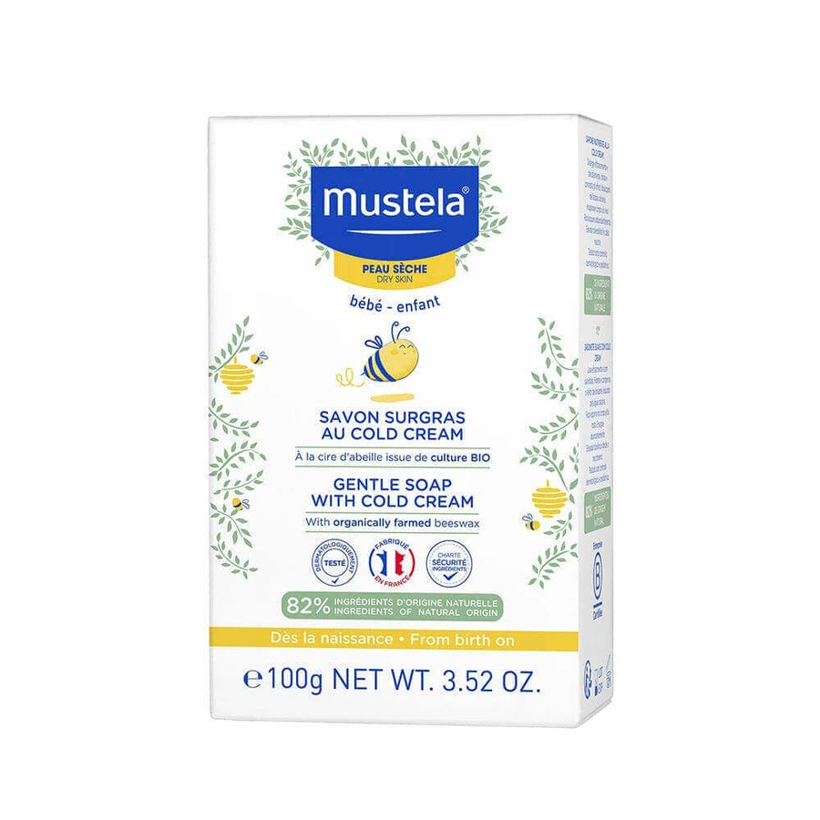 Mustela Супержирне холодне крем-мило живильне та захисне для сухої шкіри дитини 100 г: ціни та характеристики