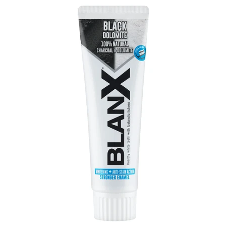 BLANX Black Dolomite, відбілююча зубна паста з активованим вугіллям, 75 мл: ціни та характеристики