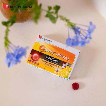 Forté Pharma Forté Royal Throat Lozenges с медом манука со вкусом граната 24 пастилки: цены и характеристики