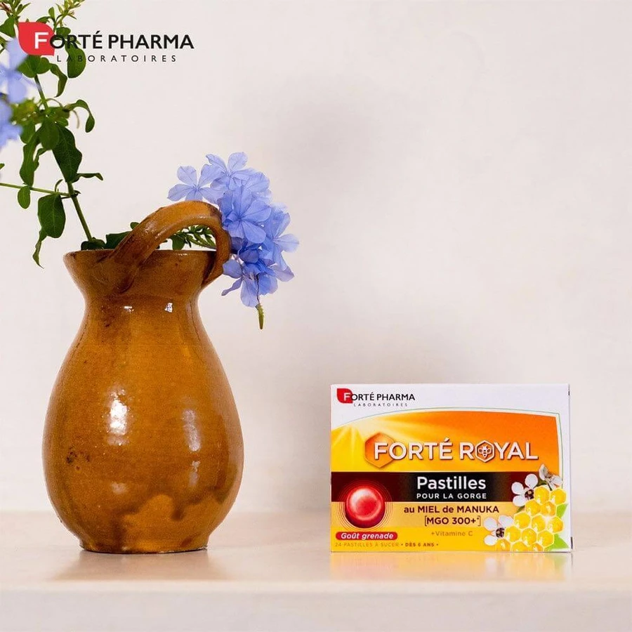 Forté Pharma Forté Royal Throat Lozenges с медом манука со вкусом граната 24 пастилки: цены и характеристики
