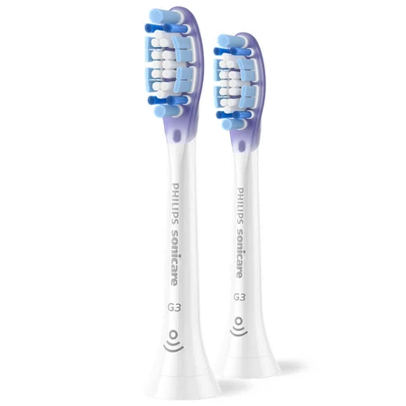 Philips, змінні насадки для звукової зубної щітки Sonicare G3 Premium Gum Care, білі, 2 шт.: ціни та характеристики