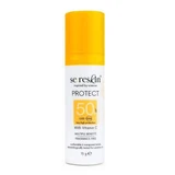 Міні-захисний крем для обличчя з вітаміном С та SPF50, 15 г, Se:Reskin