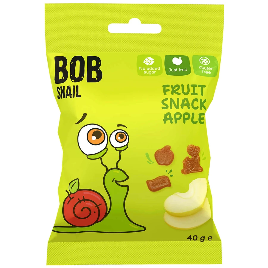 Фруктовое желе Bob Snail, яблоко, 40 г: цены и характеристики