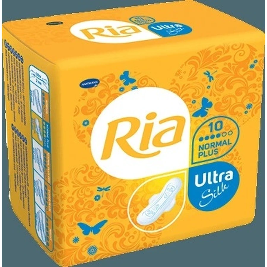Ria Ultra Silk normal PLUS 1×10 шт, гигиенические салфетки: цены и характеристики
