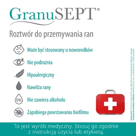 GranuSept, раствор для очищения ран, 250 мл: цены и характеристики