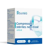 Стерильні неткані таблетки Soineo 7,5x7,5 см х25 в упаковці по 2 таблетки