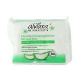 Очищувальні серветки Alviana Organic Aloe Vera x25u