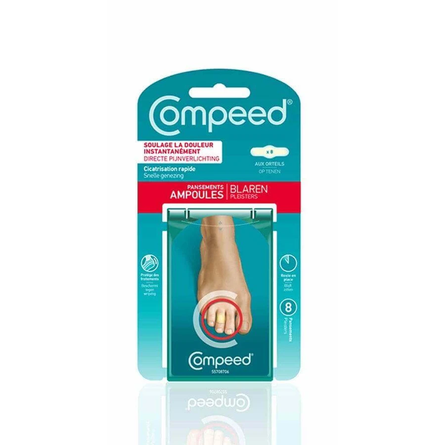 Повязки для мозолей на пальцах ног Compeed X8: цены и характеристики