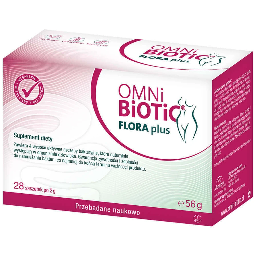 OmniBiotic Flora Plus, порошок, 2 г х 28 пакетиків: ціни та характеристики