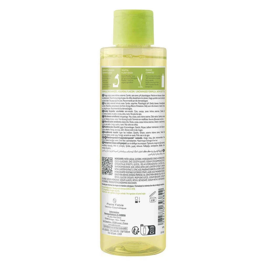 A-Derma Exomega Control Anti-itch emollient cleansing oil 200 ml: цены и характеристики