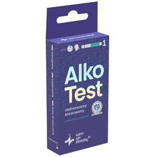 Перевірте себе AlkoTest, одноразовий тест на алкоголь у повітрі, 1 шт.