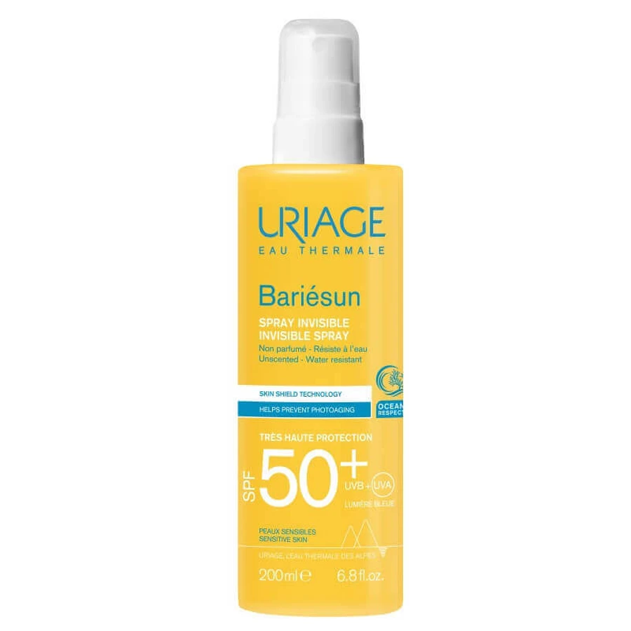 Uriage Bariesun Invisible Spray Сонцезахисний спрей без віддушок SPF50+, 200 мл: ціни та характеристики