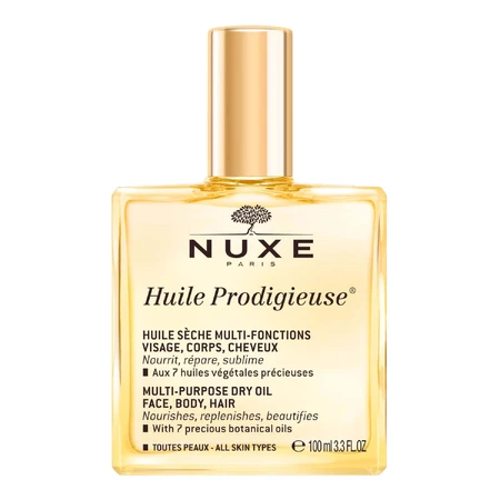 Набір Nuxe Huile Prodigieuse, суха олія, 100 мл + шампунь, 30 мл + олія для душу, 100 мл: ціни та характеристики