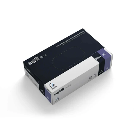 EasyCare Nitrile, нитриловые перчатки, нестерильные, неопудренные, черные, размер XL, 100 штук: цены и характеристики