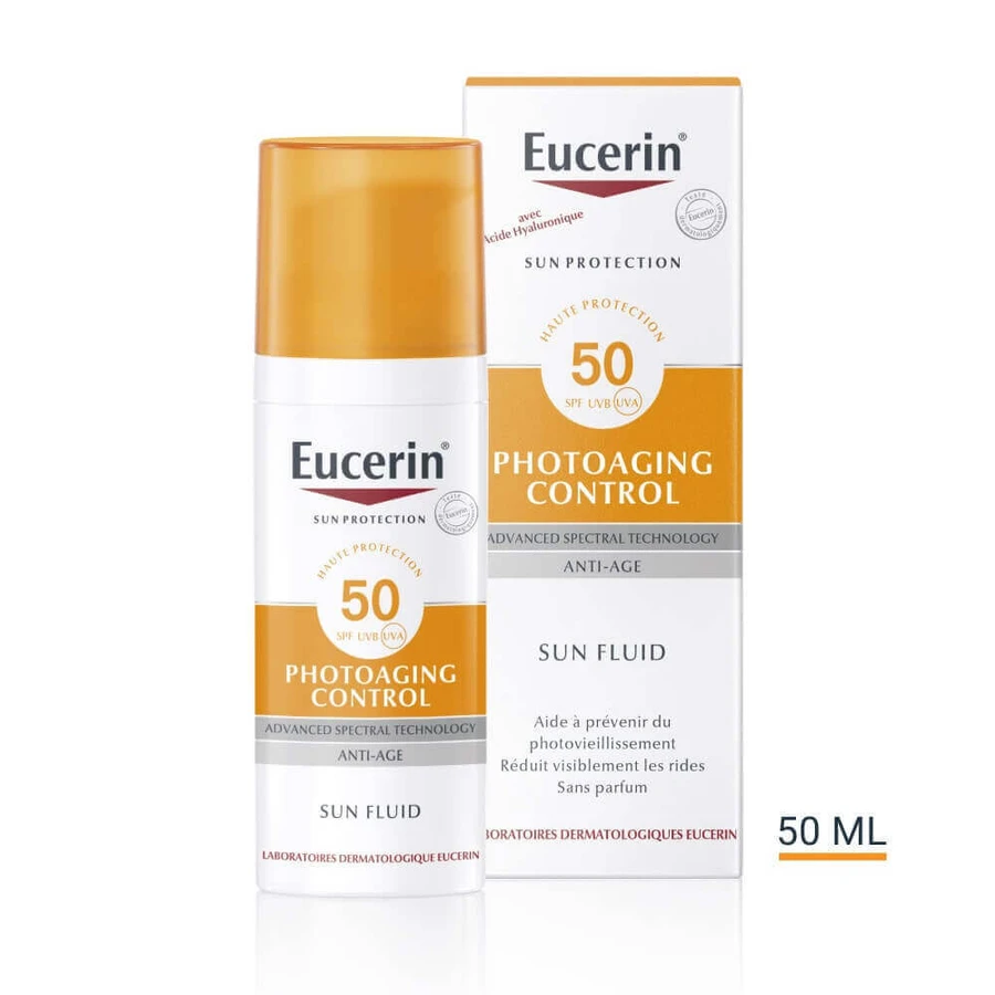 Eucerin Сонцезахисний флюїд проти старіння SPF50 50мл: ціни та характеристики