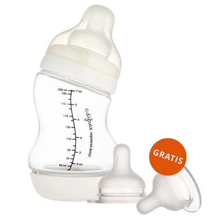 Canpol Babies, антиколиковая бутылочка S-Shape, широкое горлышко, PP, 200 мл + силиконовая соска для бутылочки S-Shape L, средняя, от 6 месяцев, 2 штуки бесплатно: цены и характеристики