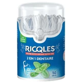 Зубна нитка Ricqles Зубна нитка 2 в 1 - 50 одиниць Juvasante